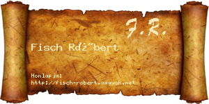 Fisch Róbert névjegykártya